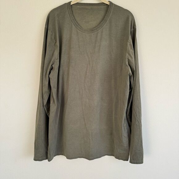 lululemon athletica Other - Lululemon Fundamental Long Sleeve Shirt Breeze Dye Carob Brown Green Size XXL